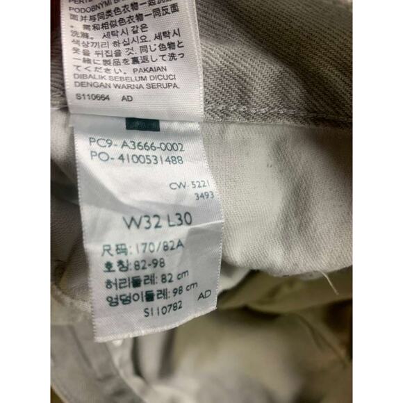 Levi's SilverTab Jeans Men W32 L30 Gray Straight 100% Cotton Zip Fly Five Pocket - Picture 6 of 12